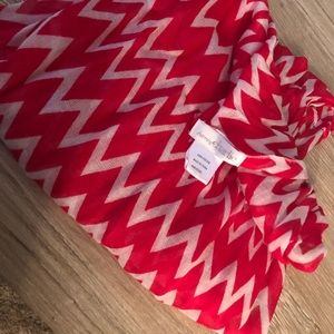 Charming Charlie’s Pink Chevron Scarf
